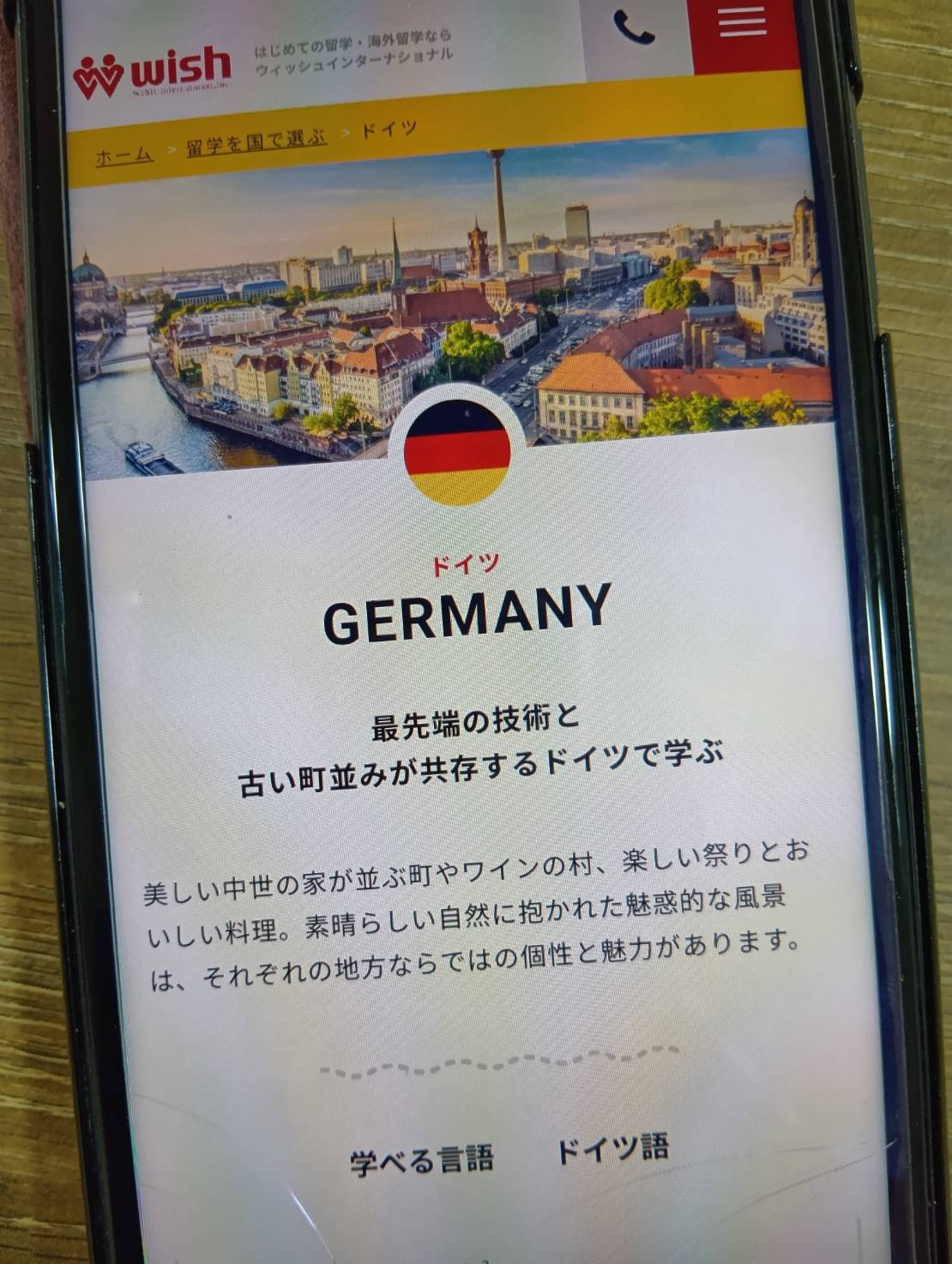 ウィッシュインターナショナル（WISH）はフランクフルトに日本人常駐の現地オフィス